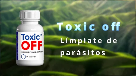 Empaque de Toxic OFF para eliminar parásitos de forma natural